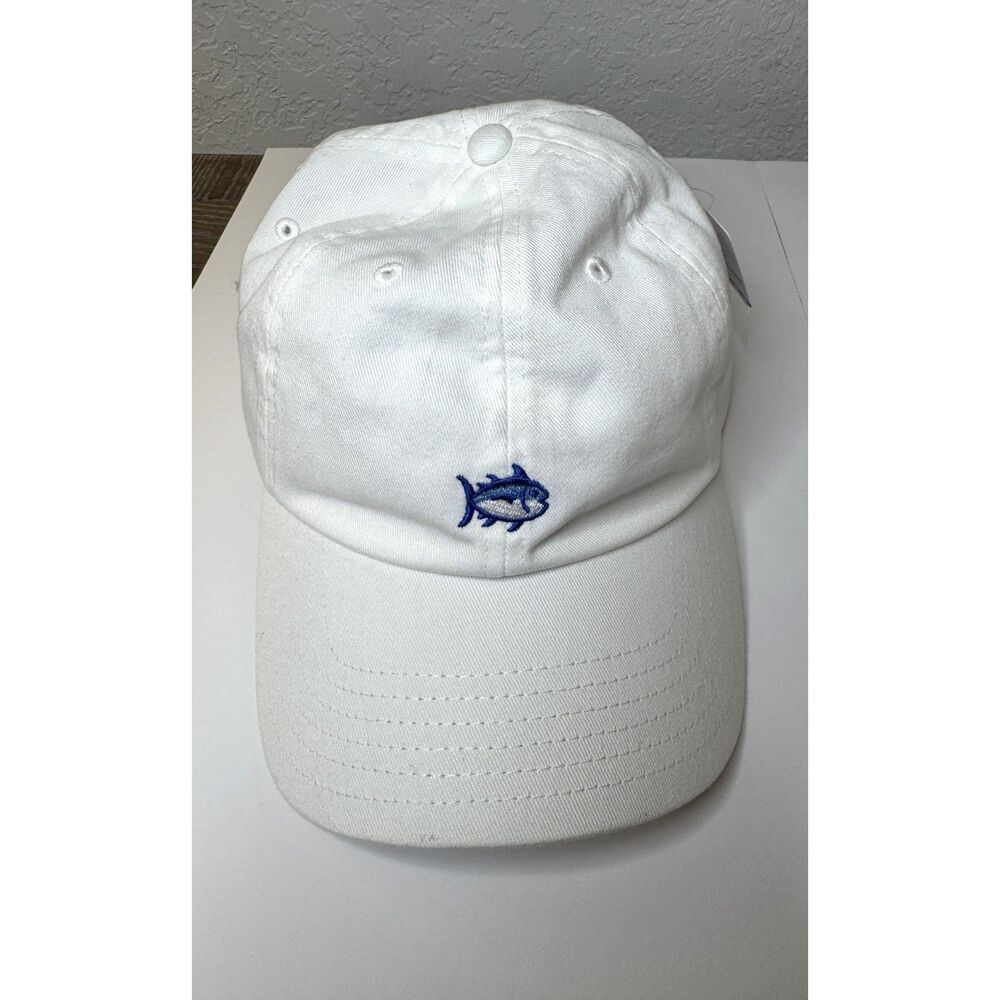 Southern Tide Skipjack Logo Baseball Hat White Adult One-Size New
